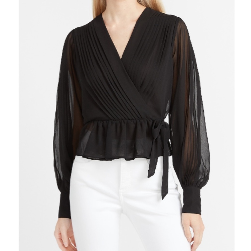 Faux wrap top